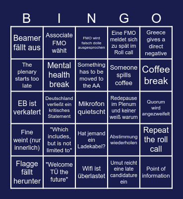 EMSA SA Bingo Card
