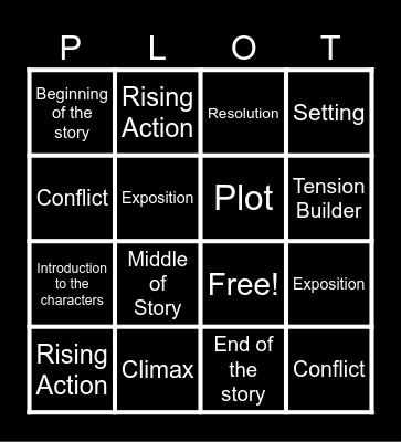 PLOT BINGO Card