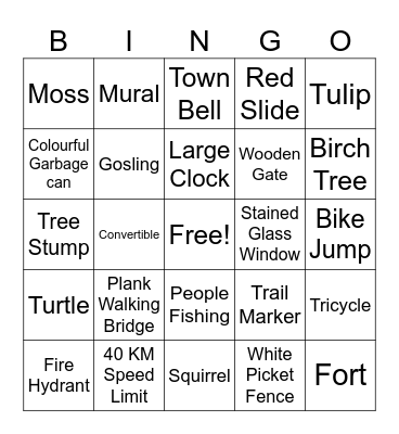 Hike for Hospice Bingo Card