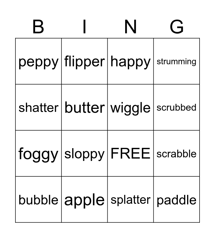 1st Rime Magic Bingo Card