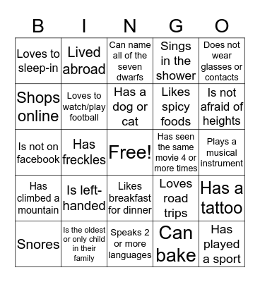 CBM BINGO Card