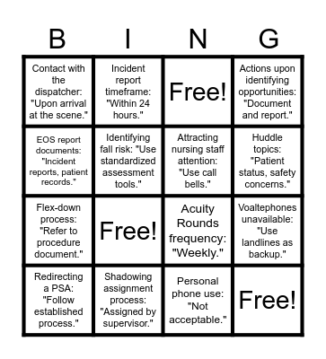 May Lead Meeting Bingo Card