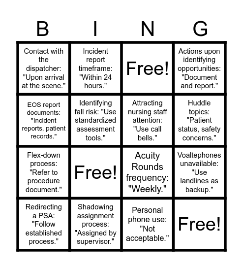 May Lead Meeting Bingo Card