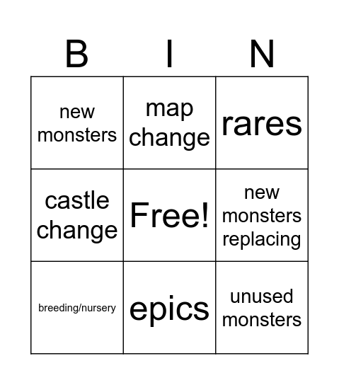 Composer Modding Bingo Card