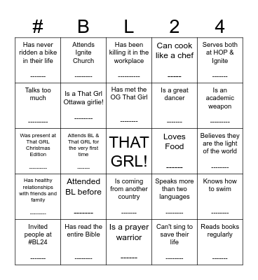 FIND SOMEONE WHO... Bingo Card