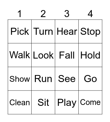 The Cat in the Hat Bingo Card