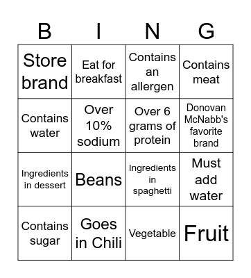 Can-pion Bingo! Bingo Card