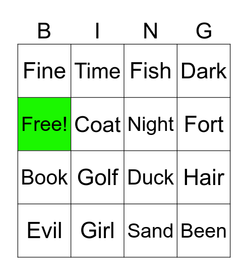 Bingo Card Bingo Card
