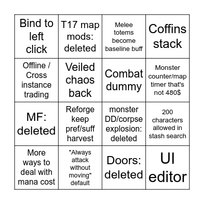 Hello Mark 2 Bingo Card