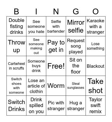 Baringo Bingo Card