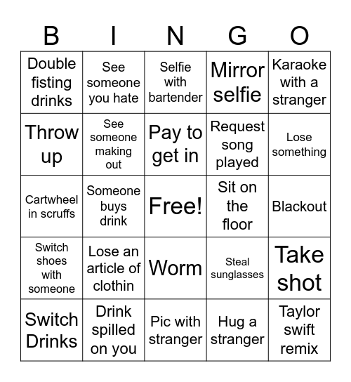 Baringo Bingo Card