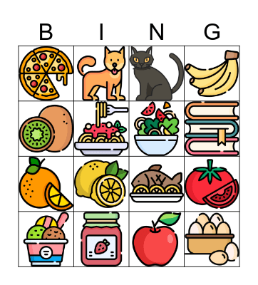 Do you like ______? Bingo Card