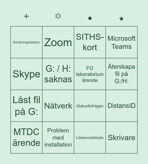 ･:𝔽𝕣𝕖𝕕𝕒𝕘𝕤𝕓𝕚𝕟𝕘𝕠:･ Bingo Card