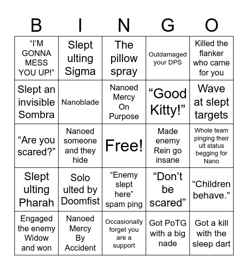 Ana Main Bingo! Bingo Card