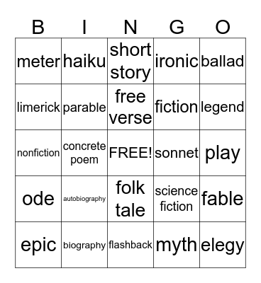 3rd 9 week exam review Bingo Card