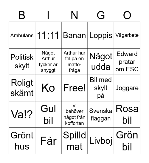 ESC Resa Bingo 2! Bingo Card