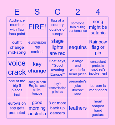 mar and tash's Bingo Card