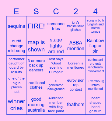 mar and tash's Bingo Card