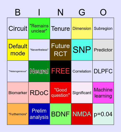 SoBP Bingo Card