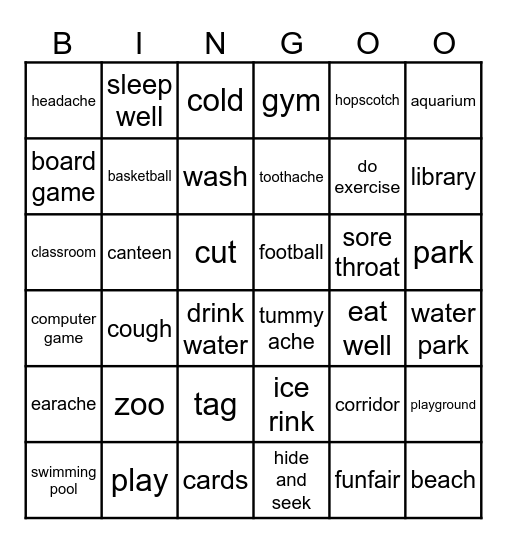 Units 4-6 Bingo Card