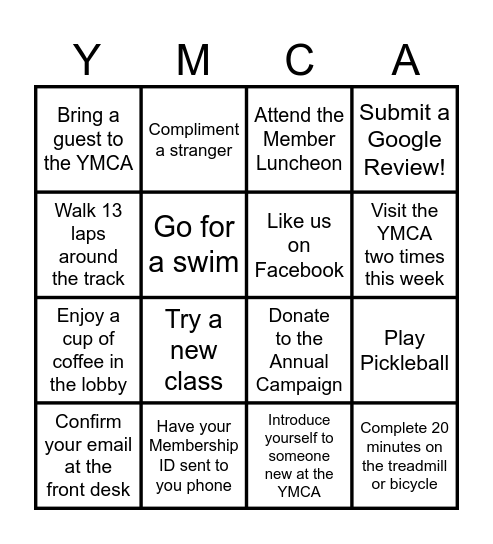 SENIOR BINGO Card