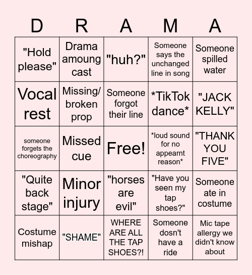 Tech Week Bing Bingo Card
