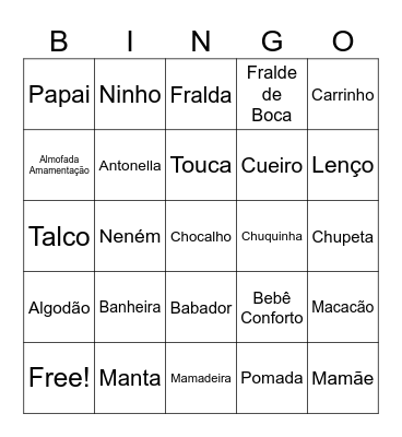 Chá da Antonella Bingo Card