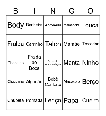 Chá da Antonella Bingo Card