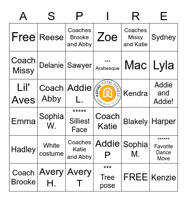 Beach Retreat Bingo Card