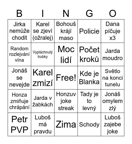 Hamburg Bingo Card