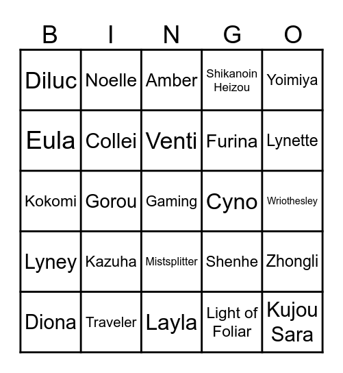 GRUGIS GIGA BINGO Card