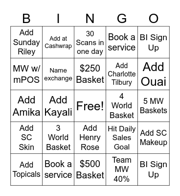 Multiworld Magic! Bingo Card