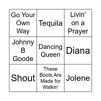 Radiant Memories Song BINGO Card