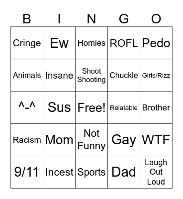MEMEZ Bingo Card