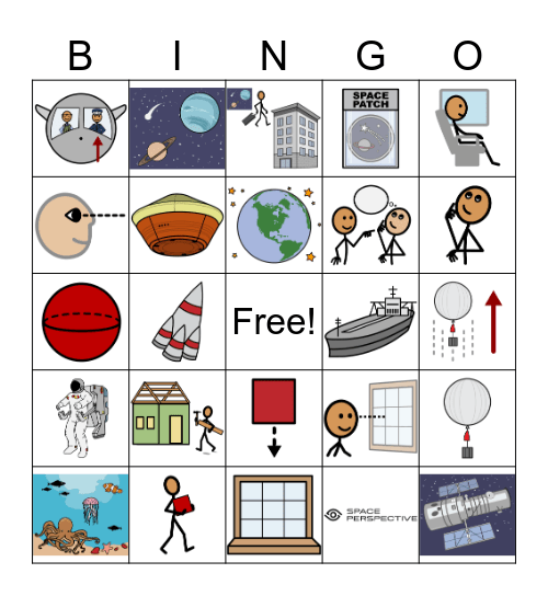 Space Perspective Bingo Card