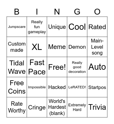 LeFave Bingo Card