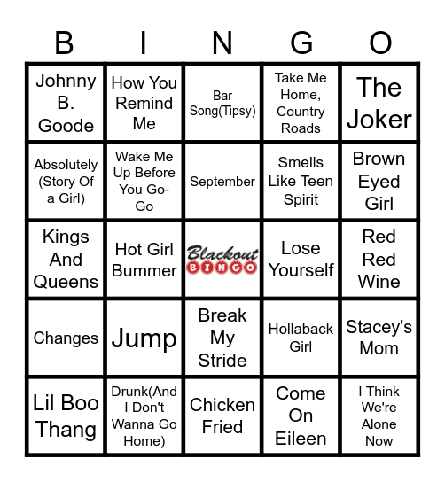 FINAL ROUND BLACKOUT 4-3-26  #60 Bingo Card