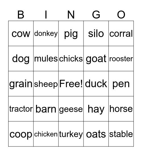 Science Bingo Card