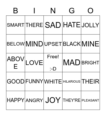 LITERACY  Bingo Card