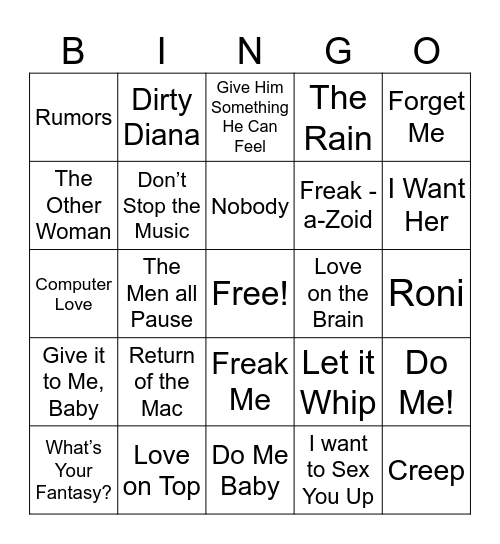 Extra Bingo Card