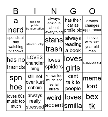 audreyjens Bingo Card