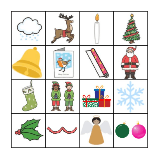 Christmas Bingo Card