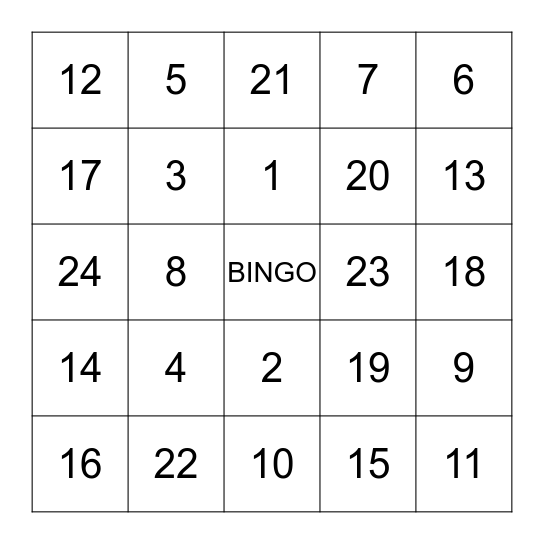 Asset, Taree ....Bingo Card