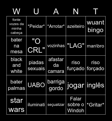WUANT Bingo Card