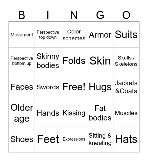 Art Practice by Chimchiri Bingo Card