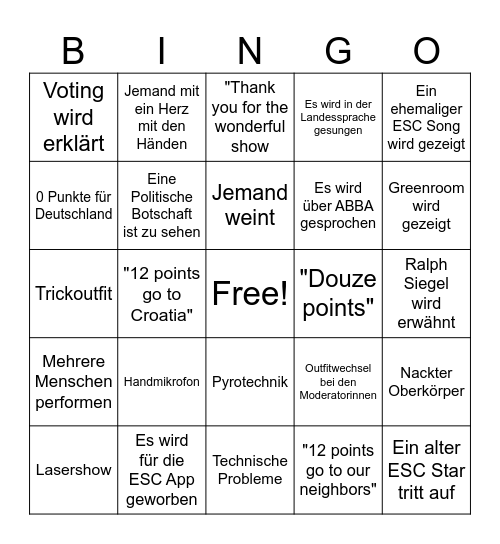 btf x esc bingo 2024 Bingo Card