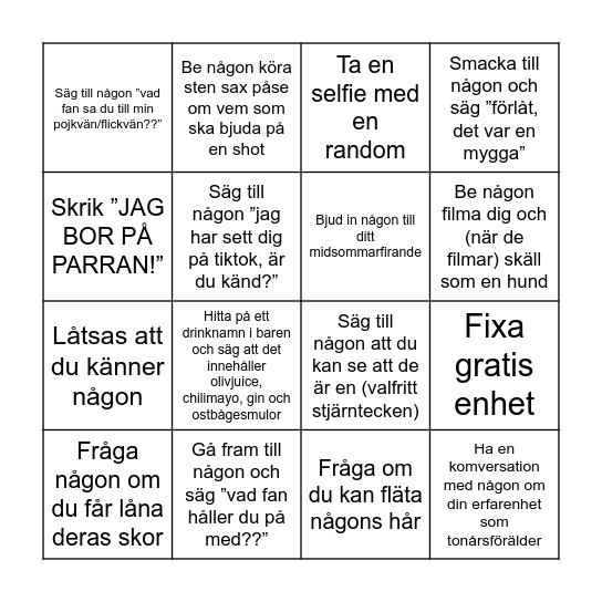 Parran goes ÖG Bingo Card