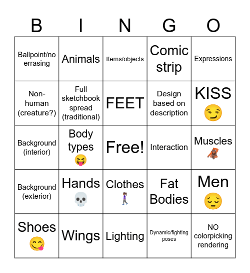 Dragón's "Let's do something about that" Bingo Card