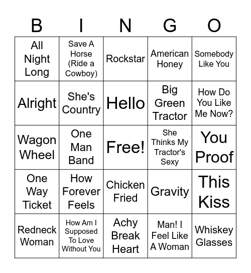 Music Bingo: Mom Bingo Card