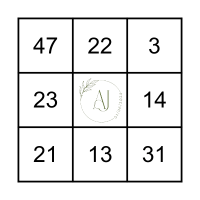 BINGO DO NOIVO Bingo Card